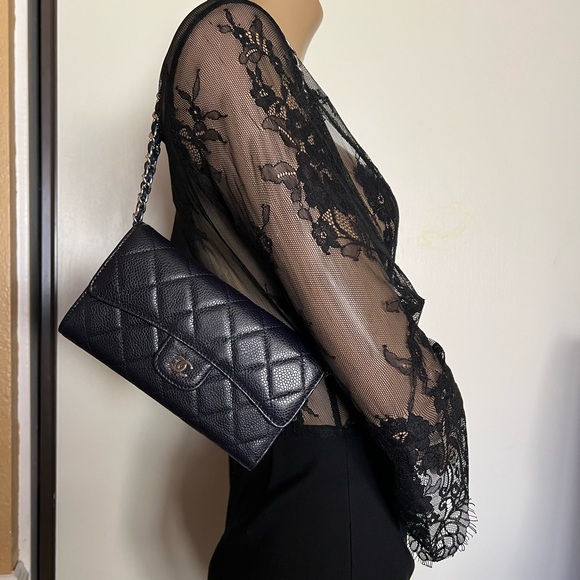 💙CHANEL CLASSIC FLAP WALLET WOC 💙 - Picture 13 of 17